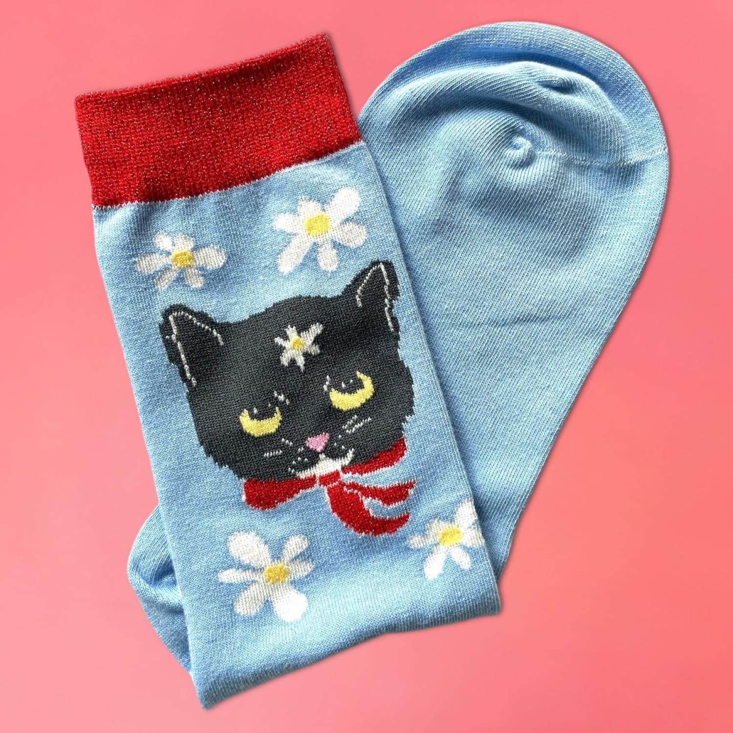 Naoko Cat Socks Cat Lover - Floral - Novelty Socks - Web1024