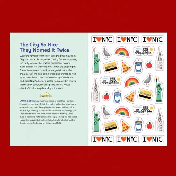 New York City Sticker Book | Friends Nyc Brooklyn Ny