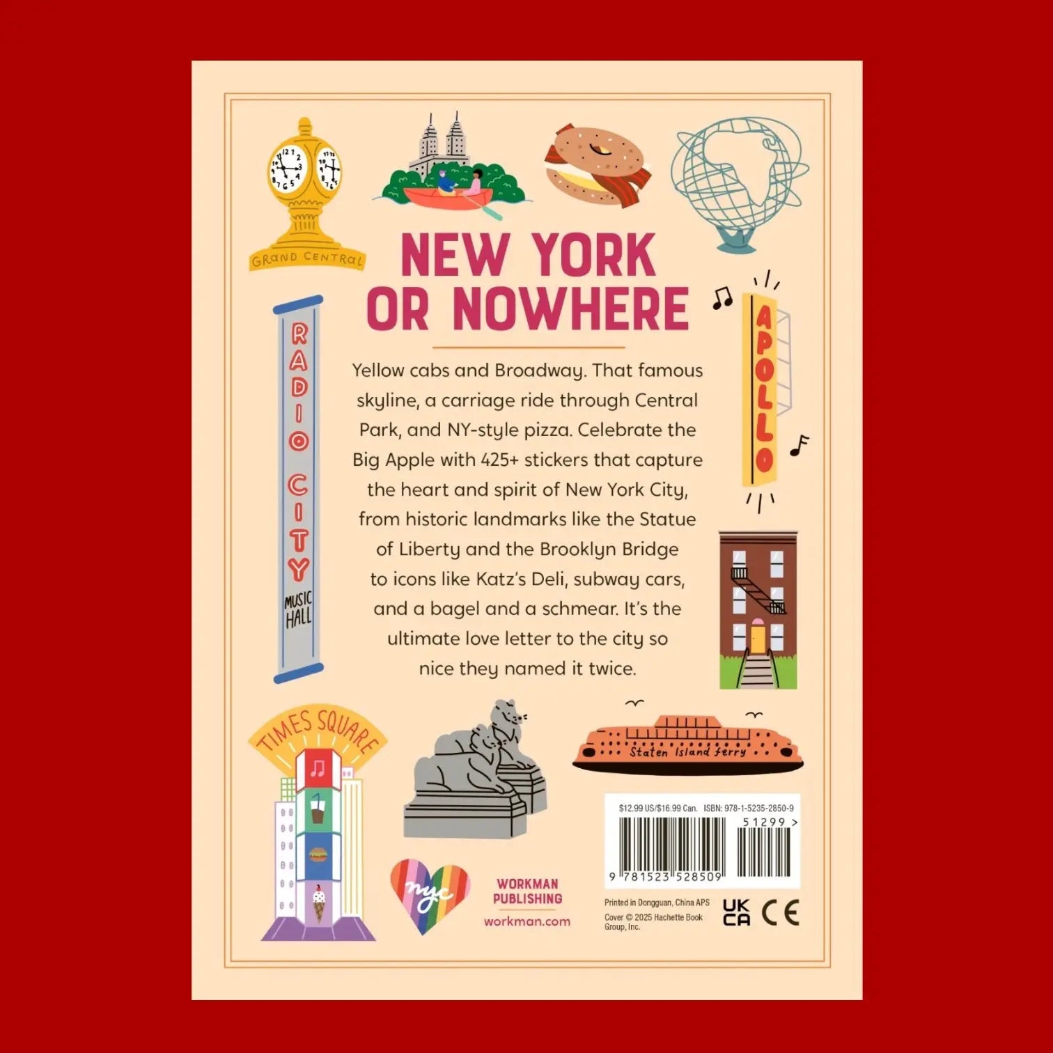 New York City Sticker Book | Friends Nyc Brooklyn Ny