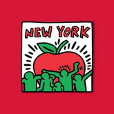 New York by Keith Haring Sticker Art - Decorative Sticker