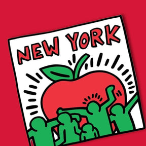 New York by Keith Haring Sticker Art - Decorative Sticker