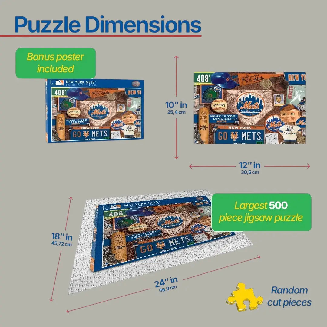 New York Mets 500 Piece Jigsaw Puzzle | Friends Nyc