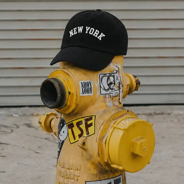 New York Solid Cotton Hat Washed Black | Friends Nyc