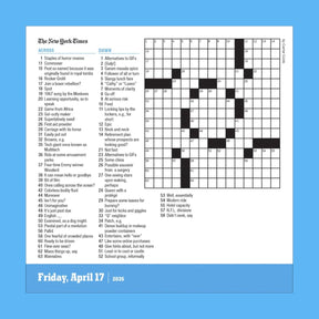 New York Times Crossword Page a Day Calendar 2026 Brain