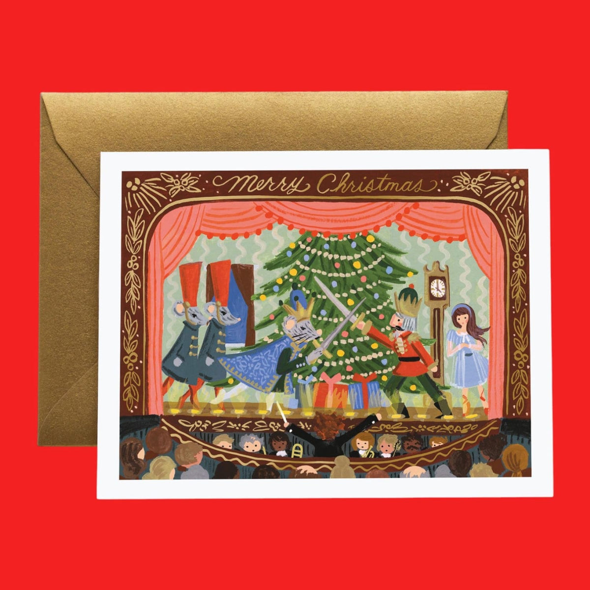 Nutcracker Christmas Card A2 - Blank - Christmas - Card