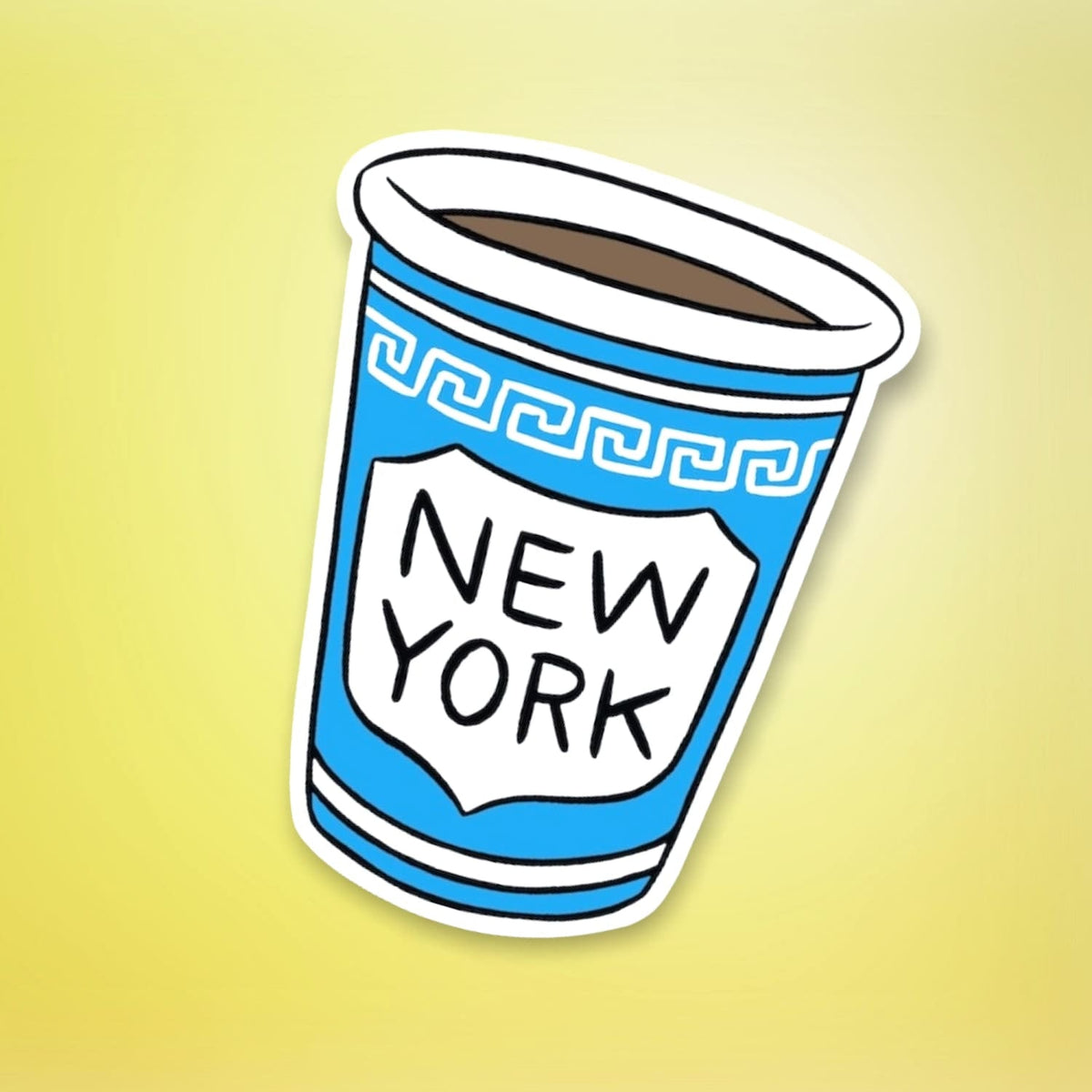 The found Die Cut Sticker Deli Cup Dstk162 0922 - 