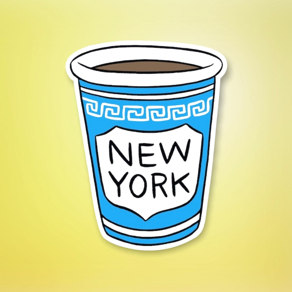 The found Die Cut Sticker Deli Cup Dstk162 0922 - 