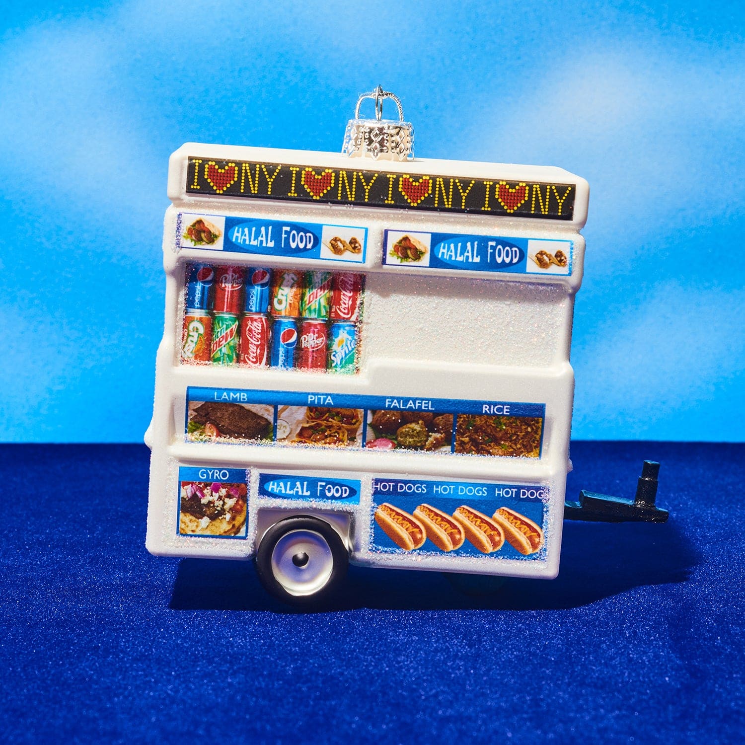 Nyc Halal Food Cart Ornament Christmas - Fake Food - Lover