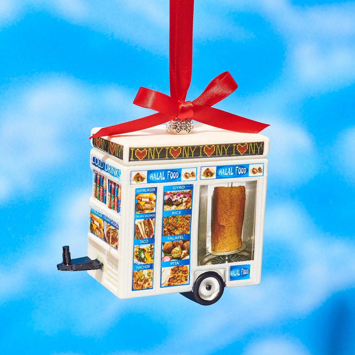 Nyc Halal Food Cart Ornament Christmas - Fake Food - Lover
