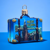 Nyc Luggage Ornament Boxed - Christmas Ornament - Glass