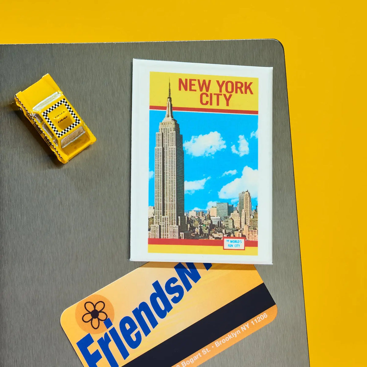 Nyc World’s Fun City Photo Magnet | Friends Brooklyn Ny