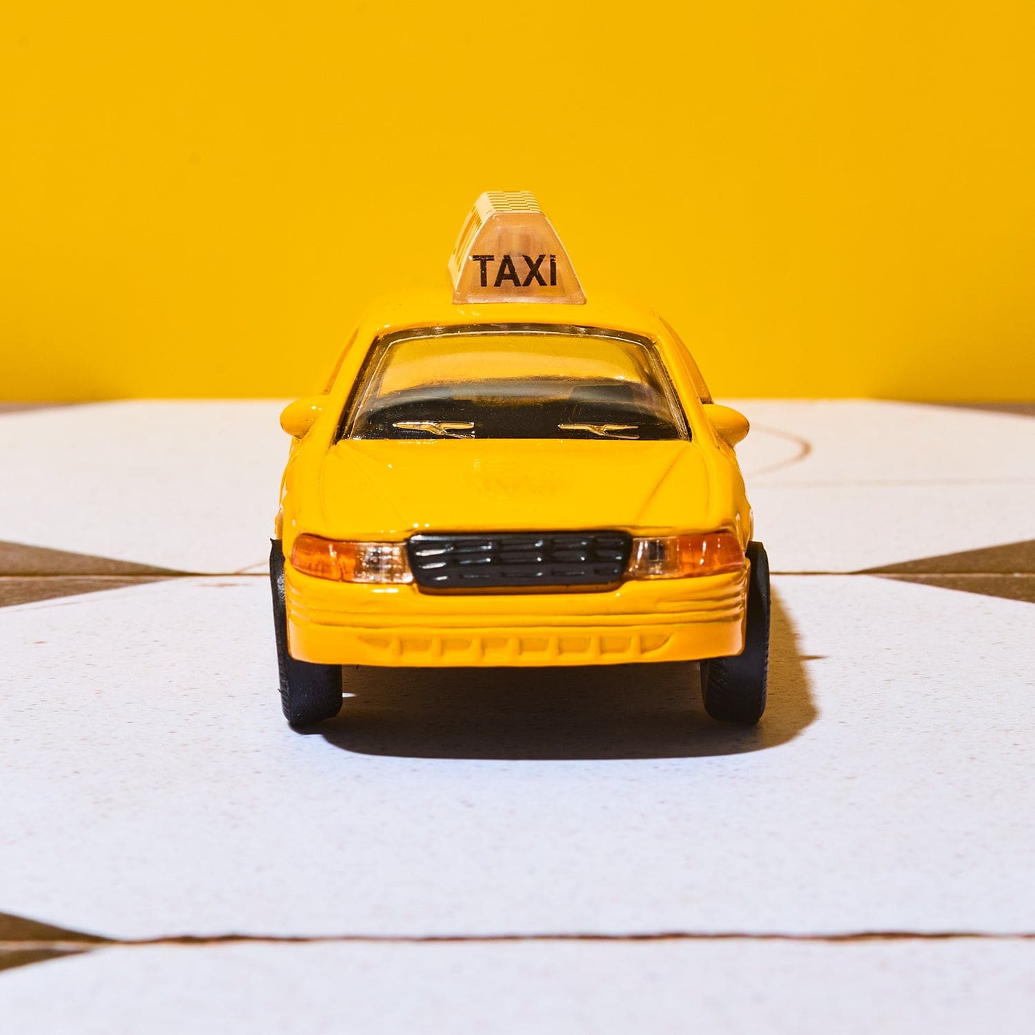 NYC Yellow Taxi Cab Die-Cast Model I ❤️ NY Pull-Back Action