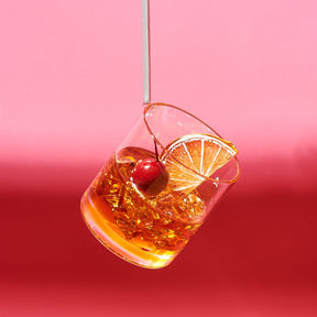 Old Fashioned Cocktail Ornament Christmas Ornament - Fake