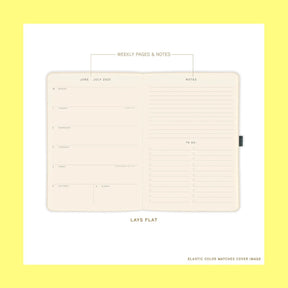 Olive Hardbound Planner 2026 Calendar26 Fake Food Green Tea