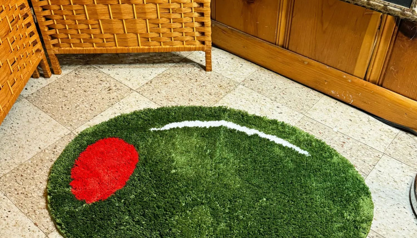 Olive Rug Accent - Back Soon Coming Foodie Gift