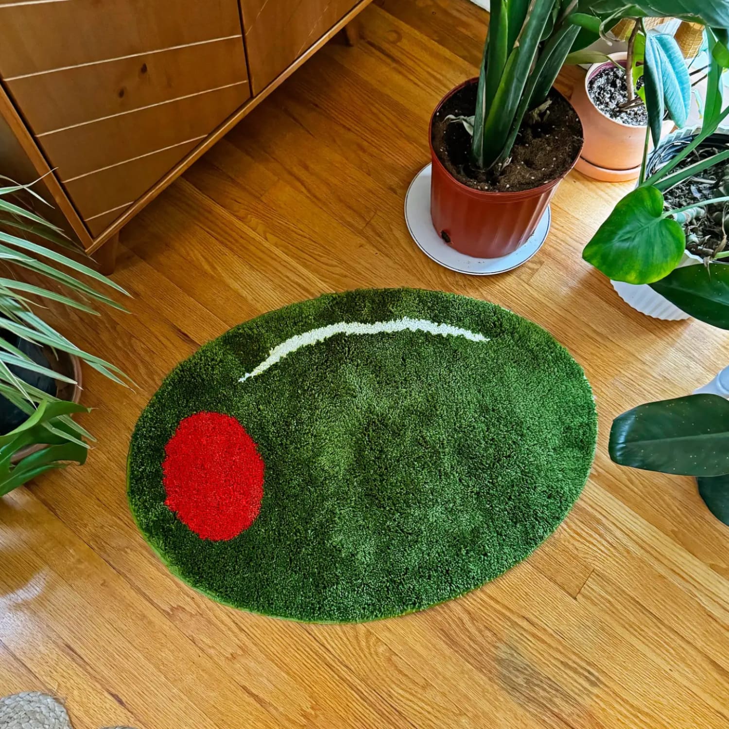 Olive Rug Accent - Back Soon Coming Foodie Gift