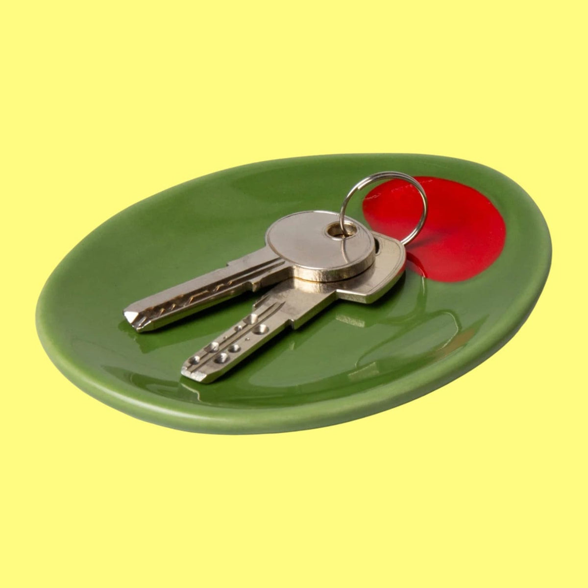Olive Trinket Tray Ceramic - Ceramics - Doiy - Fake Food