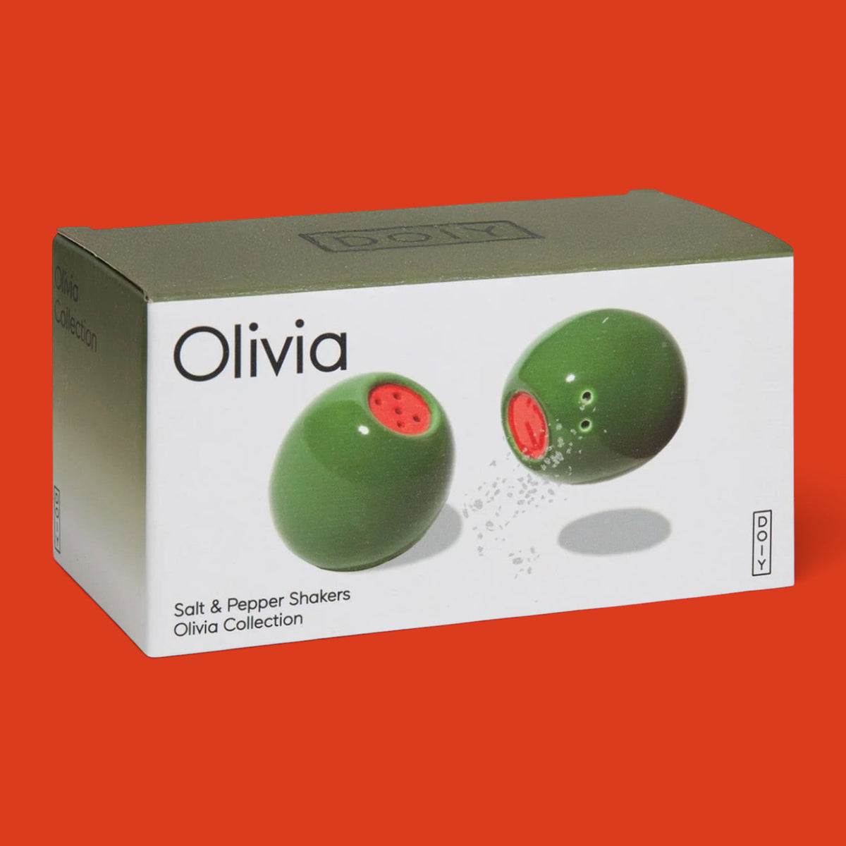 Olivia Olive Salt & Pepper Shakers - Ceramic Kitchen