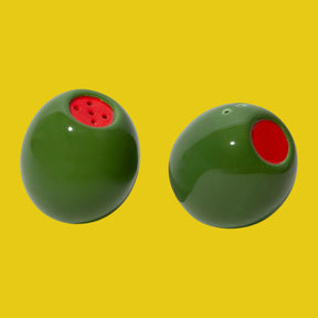 Olivia Olive Salt & Pepper Shakers - Ceramic Kitchen