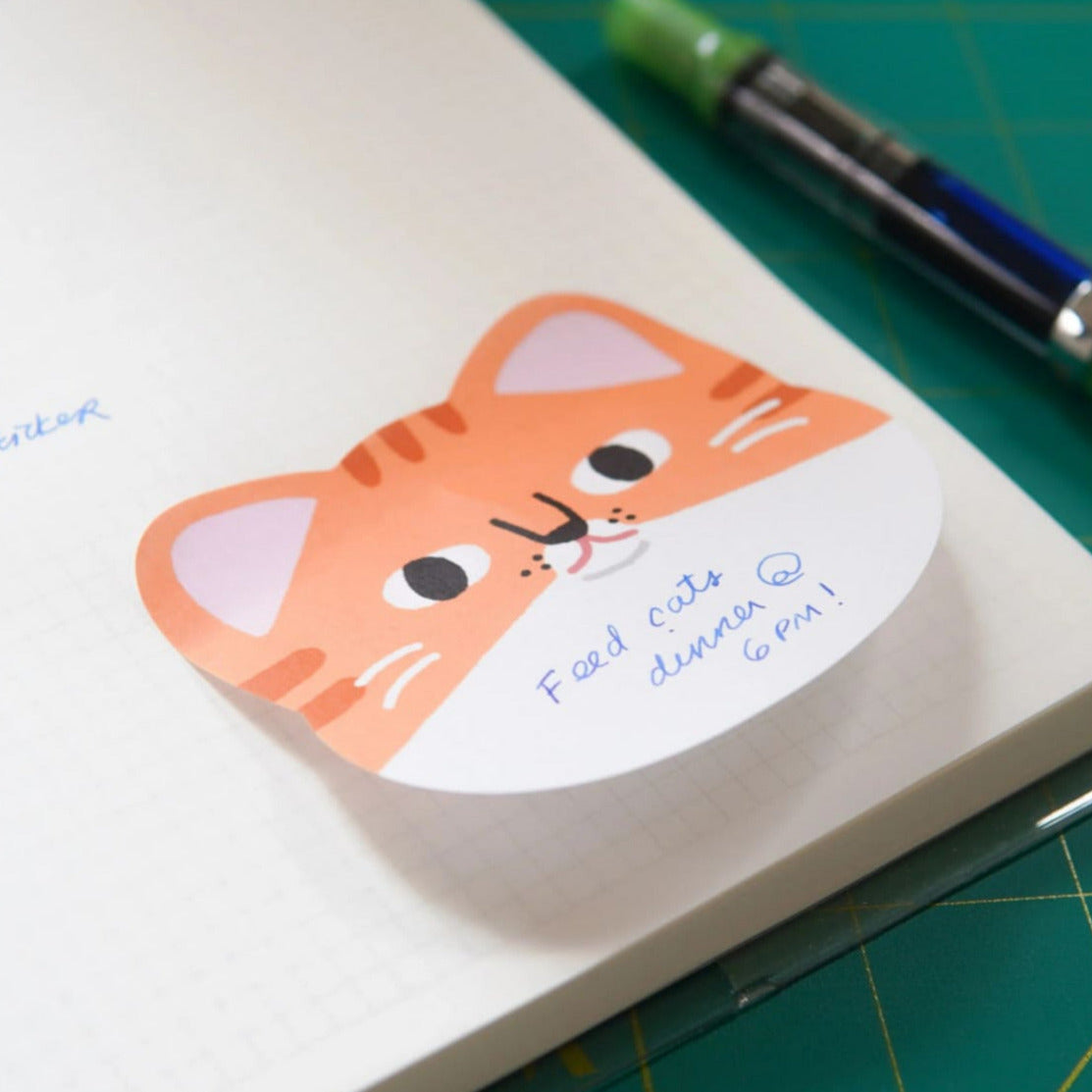 Orange Cat Memo Pad Cat - Dad Gifts - Lover - Mom - Novelty