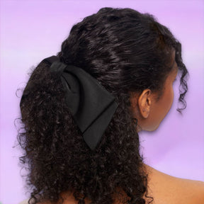 Oversized Bow Clip - Black Cute Hair Accessories Hats