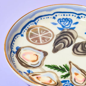 Oysters Trinket Dish - Coastal Elegance - Friends Nyc