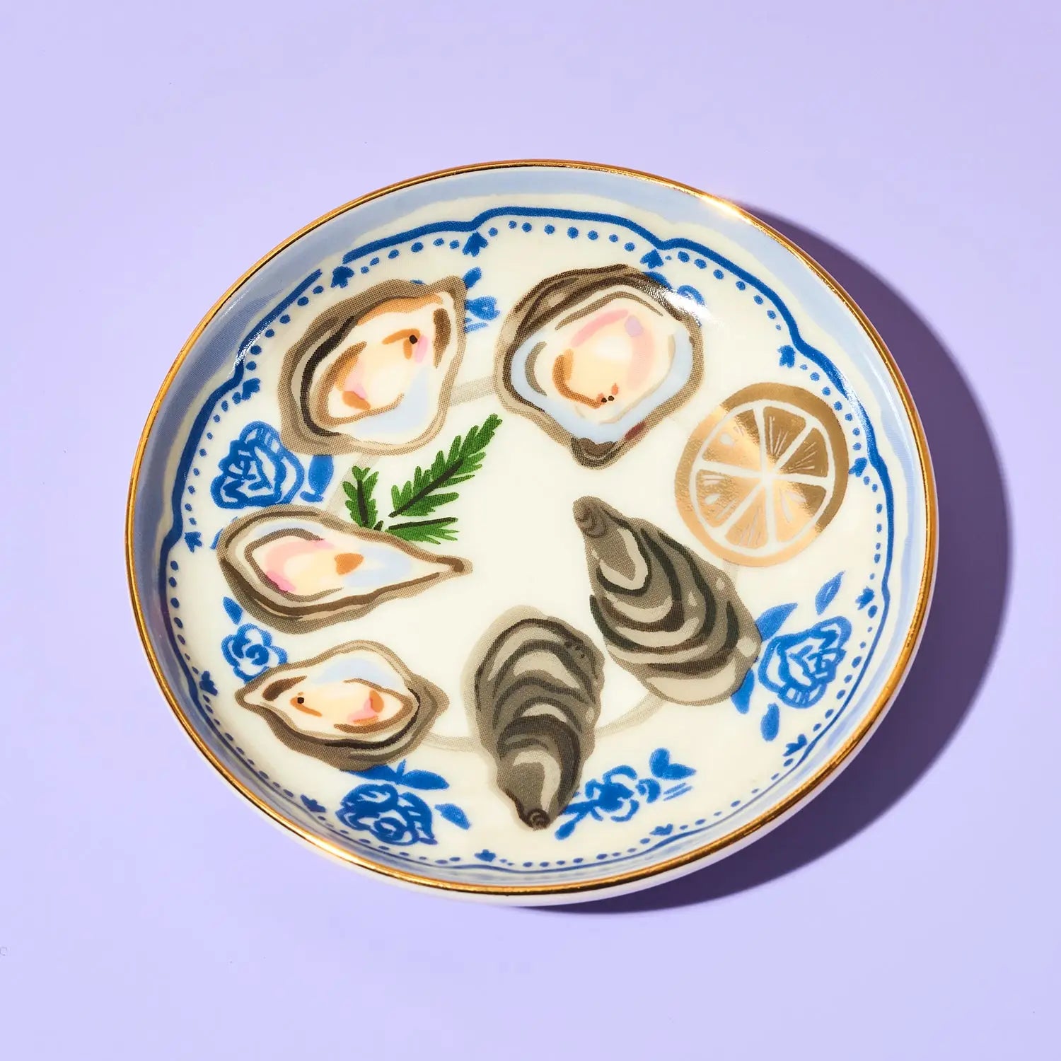 Oysters Trinket Dish - Coastal Elegance - Friends Nyc