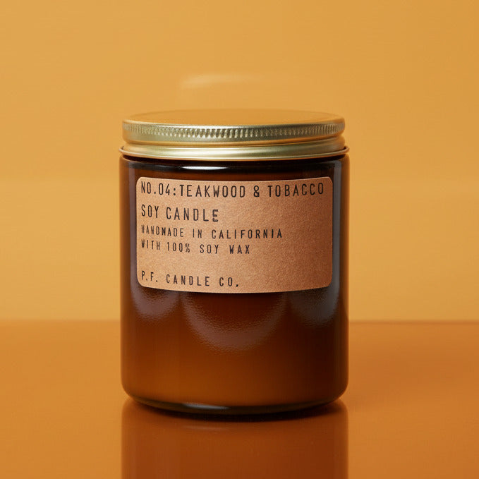 pf candle co 7.2 oz teakwood tobacco