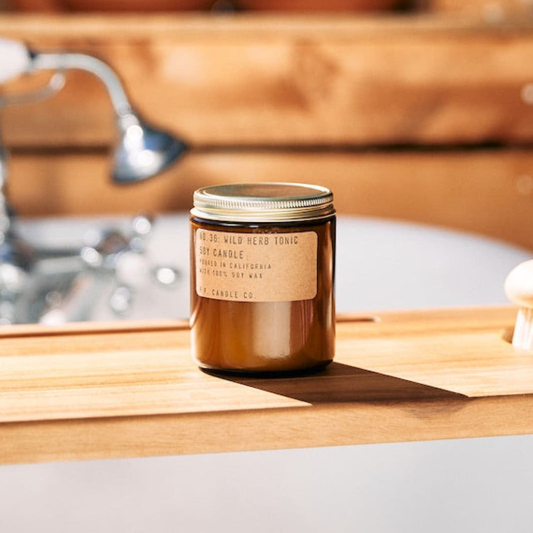 P.f. Candle Co. - Wild Herb Tonic Candle - Cruelty Free -