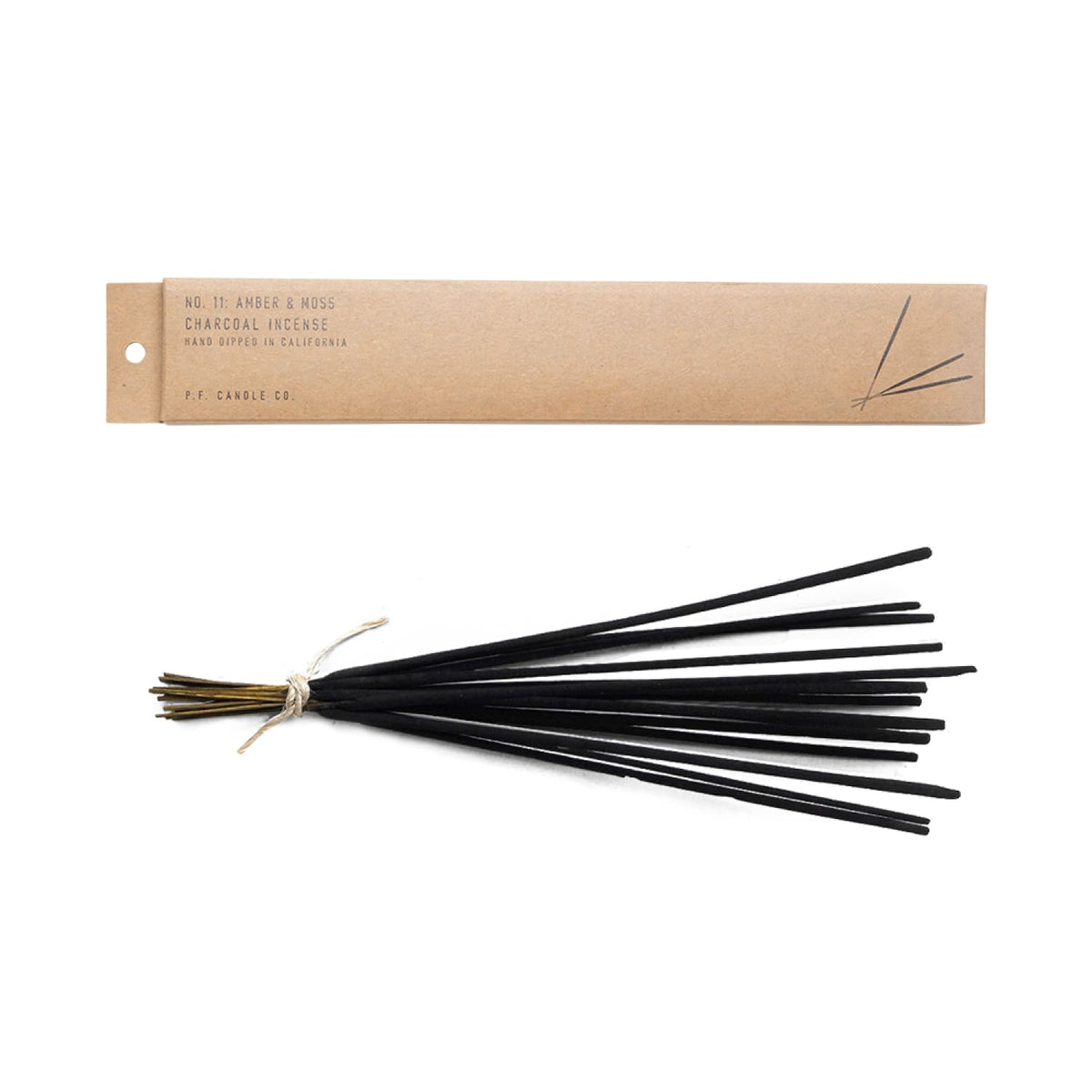 amber moss charcol incense pf candle