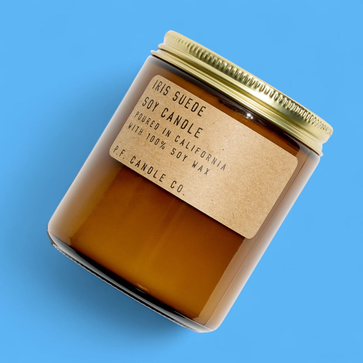 P.f. Candle Co. Iris Suede – Standard Candle Candle - Made
