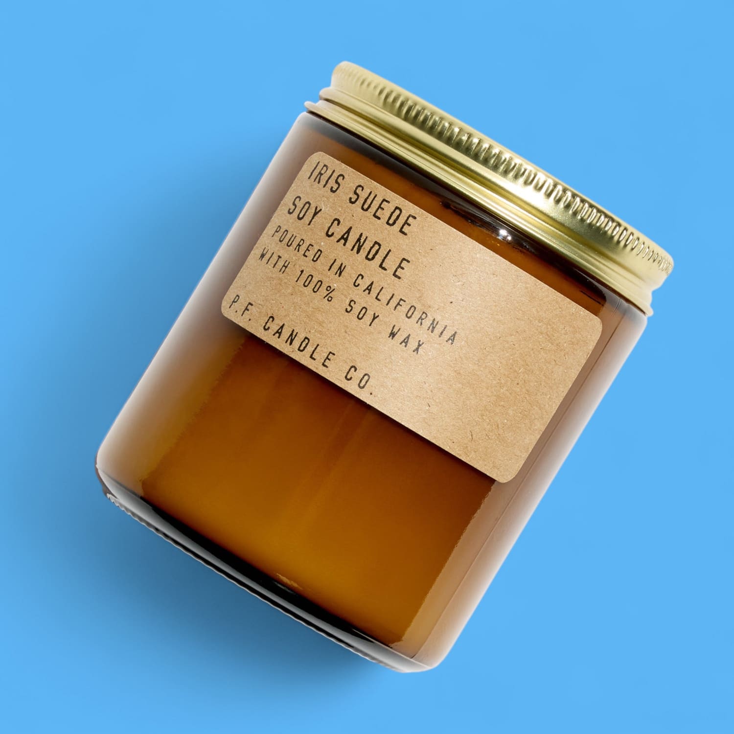 P.f. Candle Co. Iris Suede – Standard Candle Candle - Made