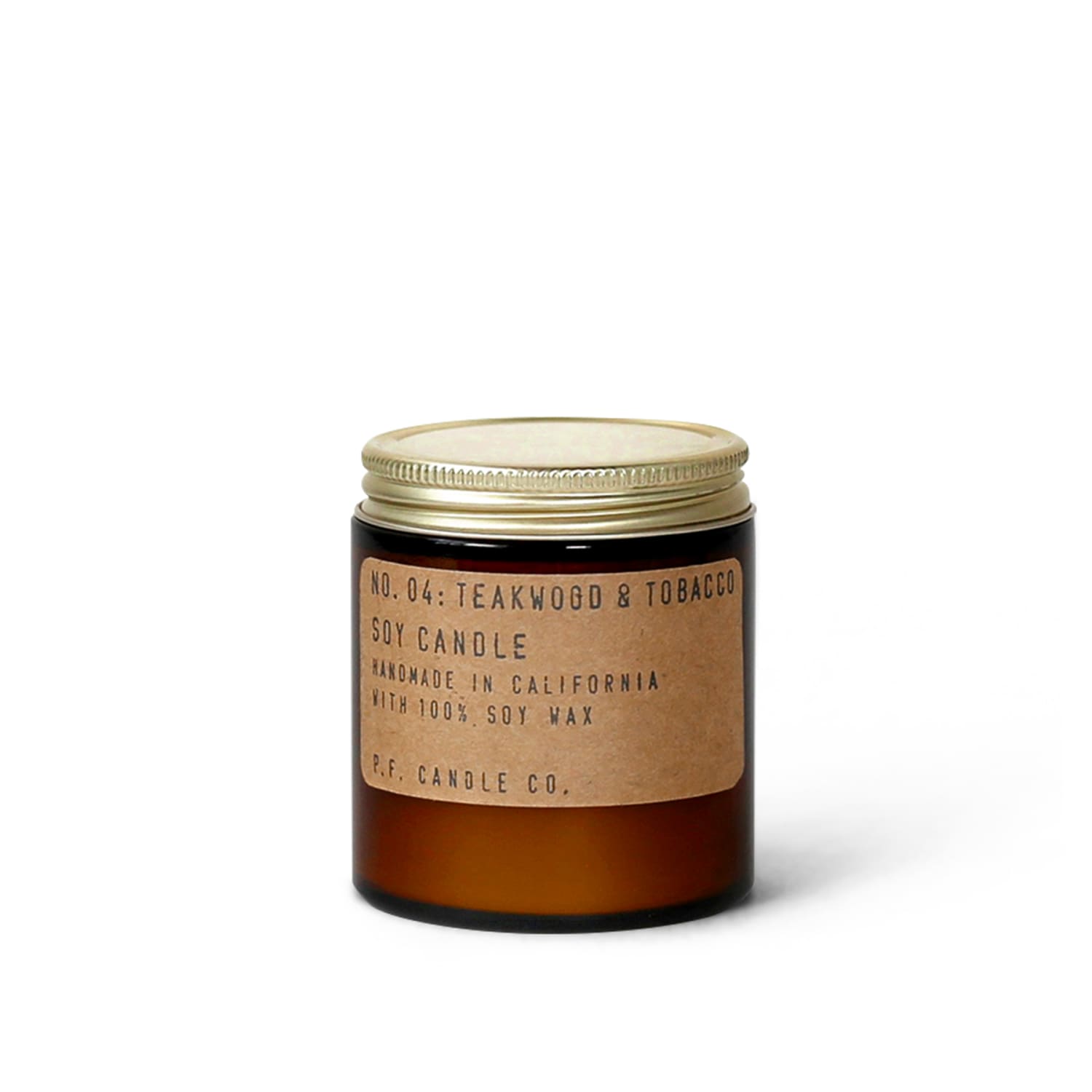 pf candle co mini candle teakwood