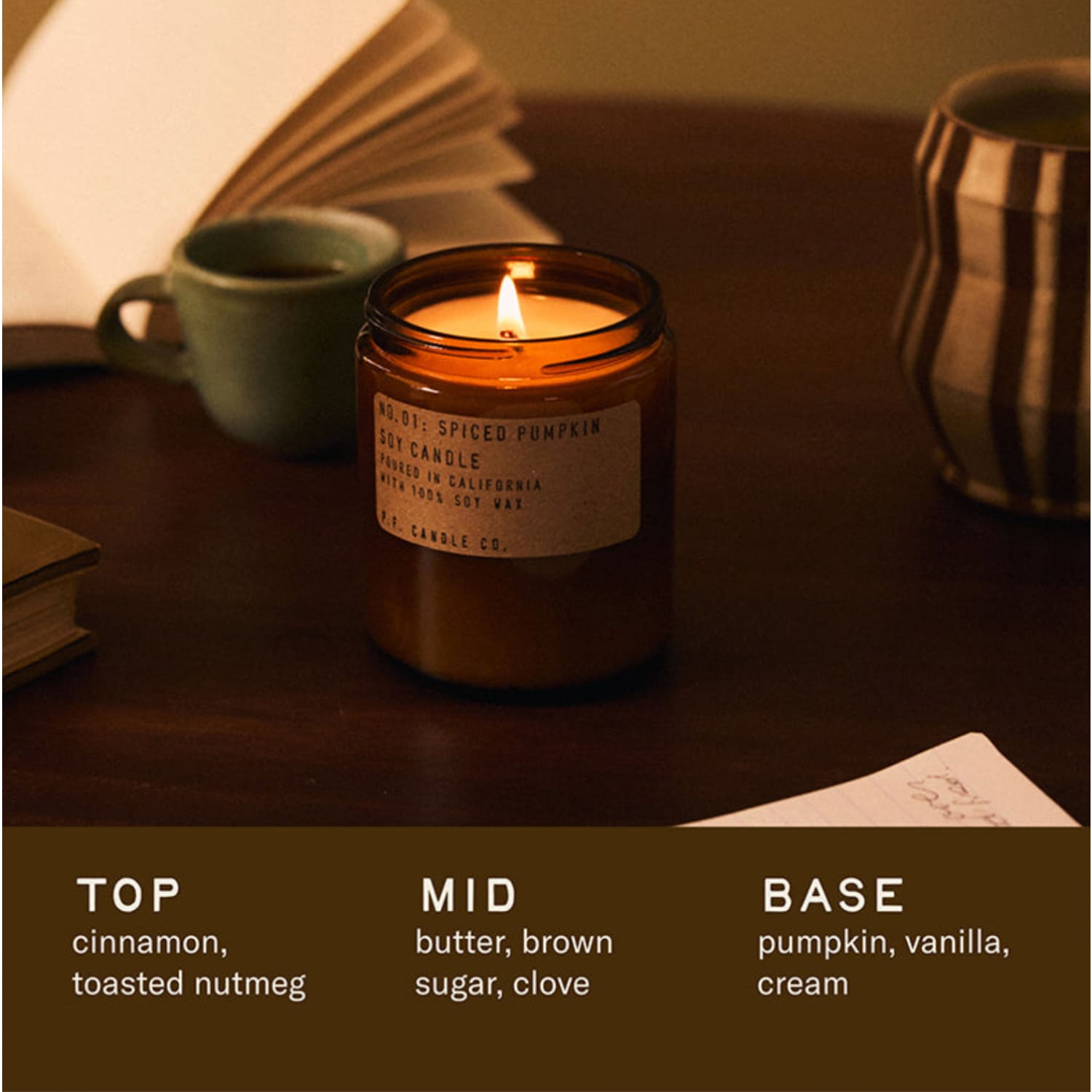 P.f. Candle Co. - Spiced Pumpkin Candle - Fall - Scent