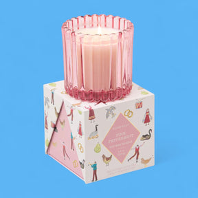 Tinted Glass in Holiday Merry Box Candle - Christmas