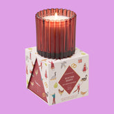 Tinted Glass in Holiday Merry Box Candle - Christmas