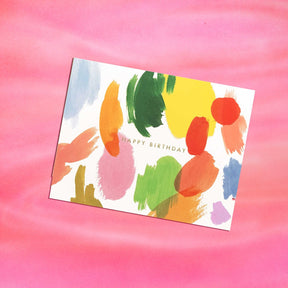 Paint Palette Birthday Greeting Card Art - Birthday - Card -