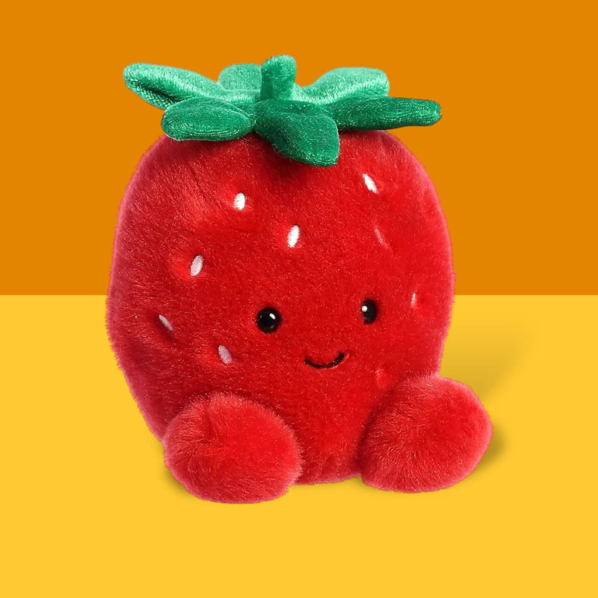 Palm Pals Plush Toy - Juicy Strawberry Fake Food