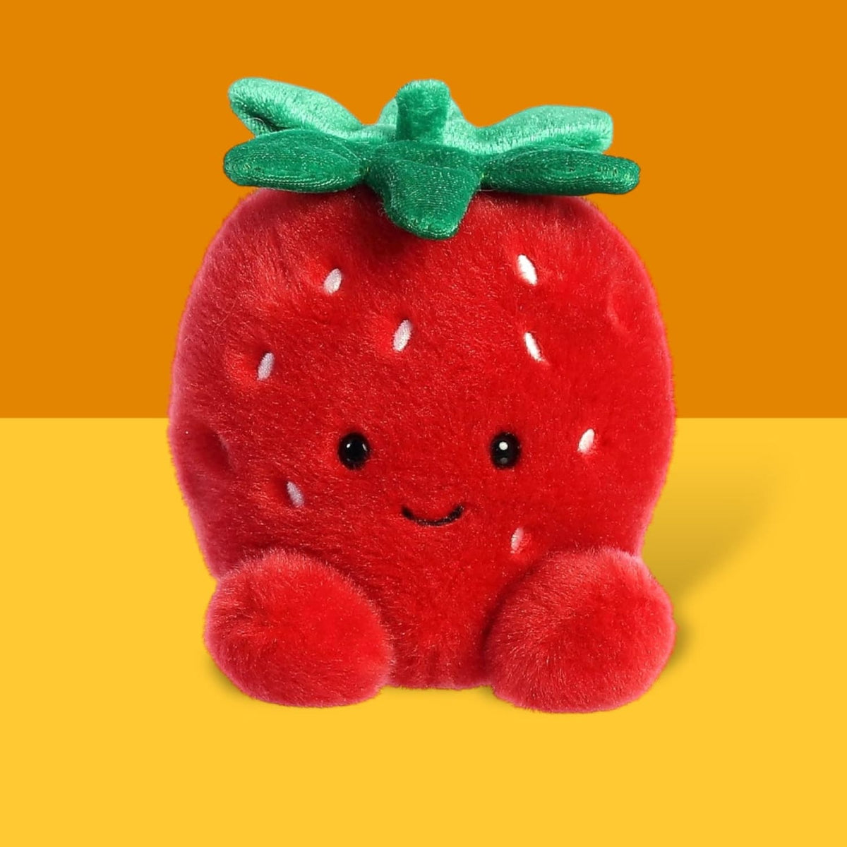 Palm Pals Plush Toy - Juicy Strawberry Fake Food