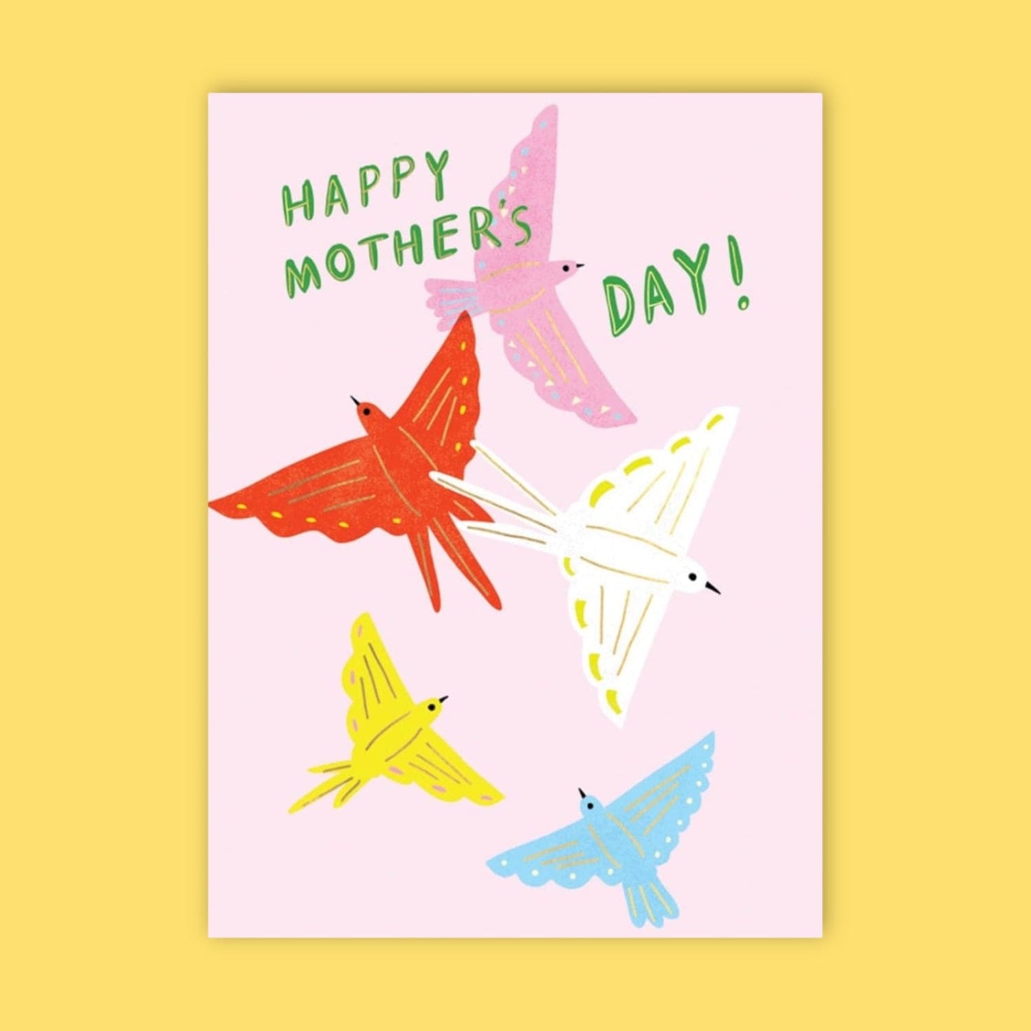 Paper Birds Mother’s Day Greeting Card Birds - for Mom