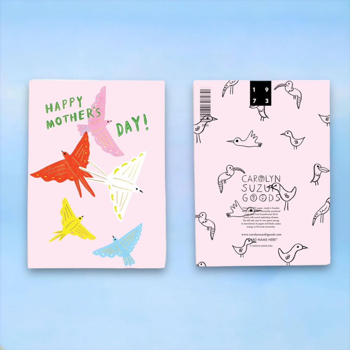 Paper Birds Mother’s Day Greeting Card - For Mom Gifts