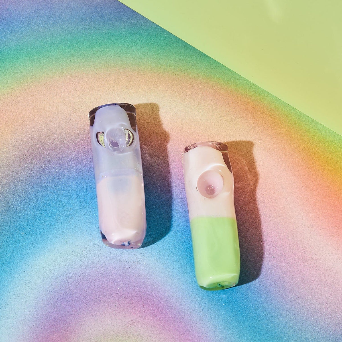 Pastel Brick Hand Pipe Cg-107 0722 - Q222 - Smoke