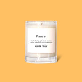 Pause Votive Candle Candle - Coconut Soy - Earthy Scent -