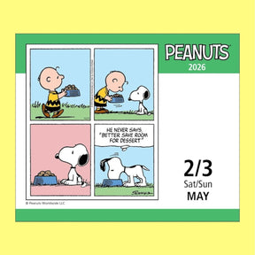 Peanuts 2026 Day to Calendar Calendar Calendar26 Cartoons