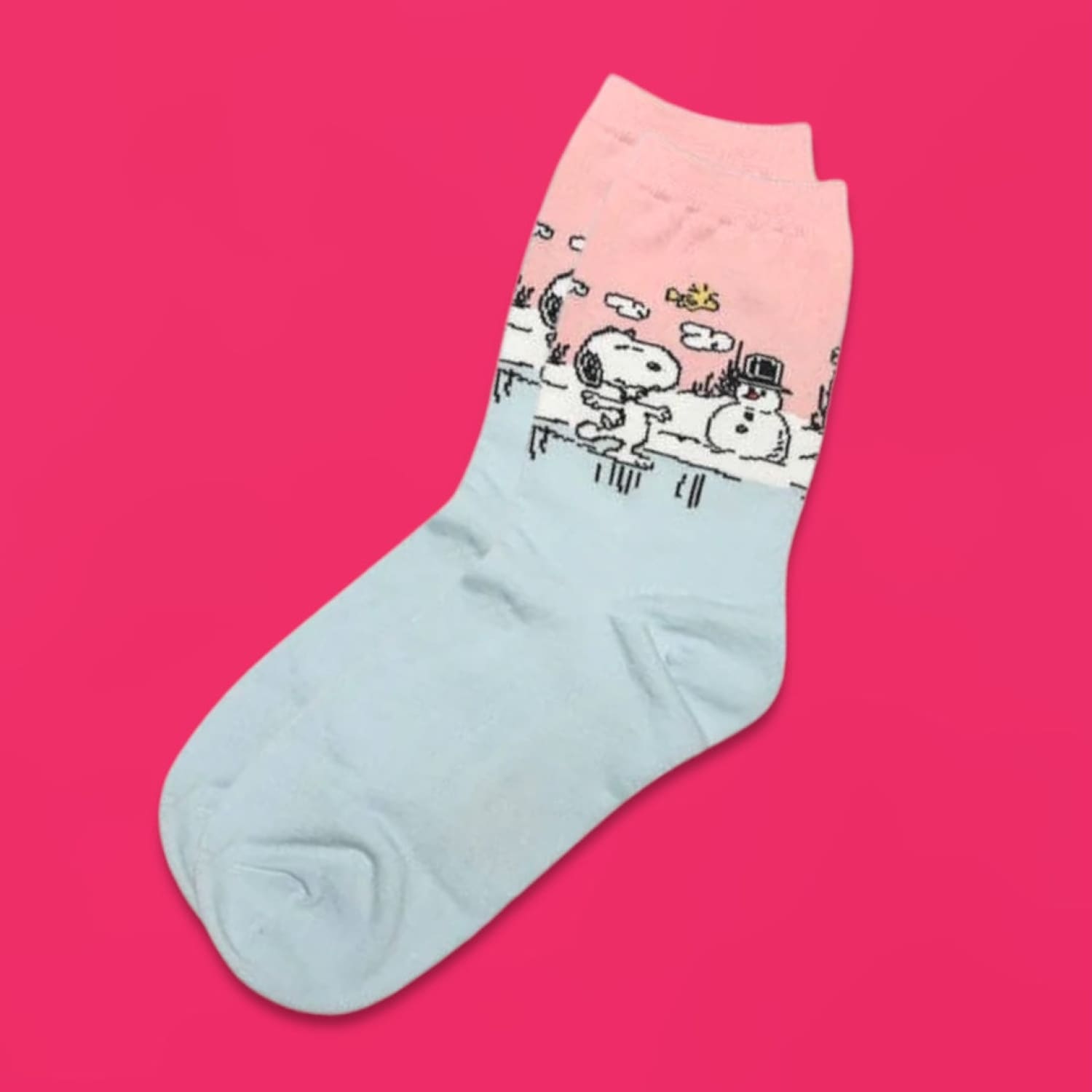 Peanuts Holiday Crew Socks - Snoopy in Winterland