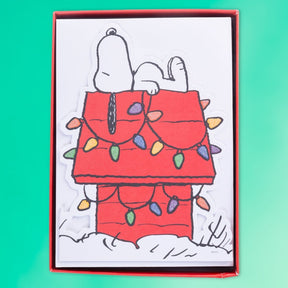 Peanuts Holiday Petite Boxed Card Set - Snoopy House