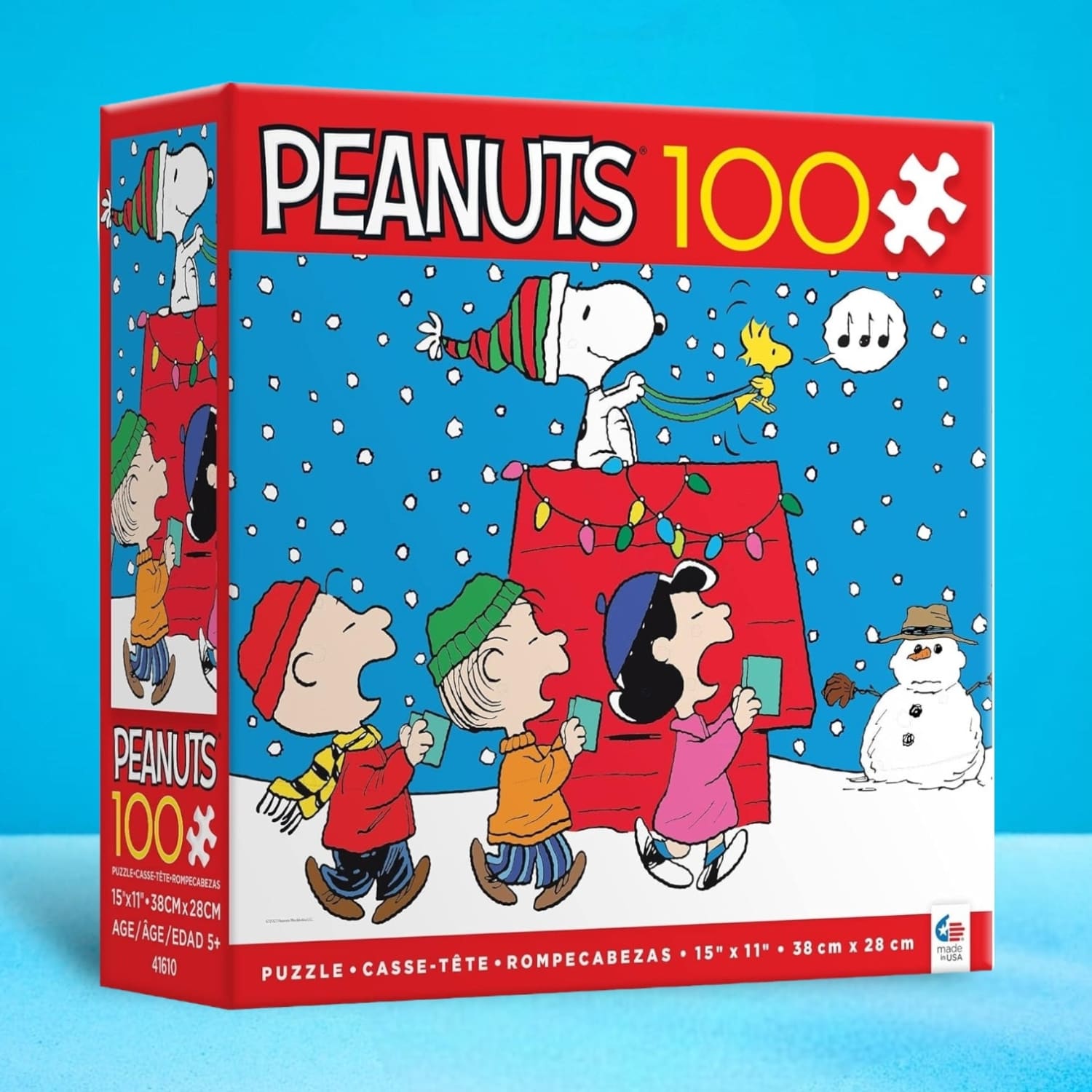 Peanuts Holiday Snoopy and the Singers 100 Piece Puzzle