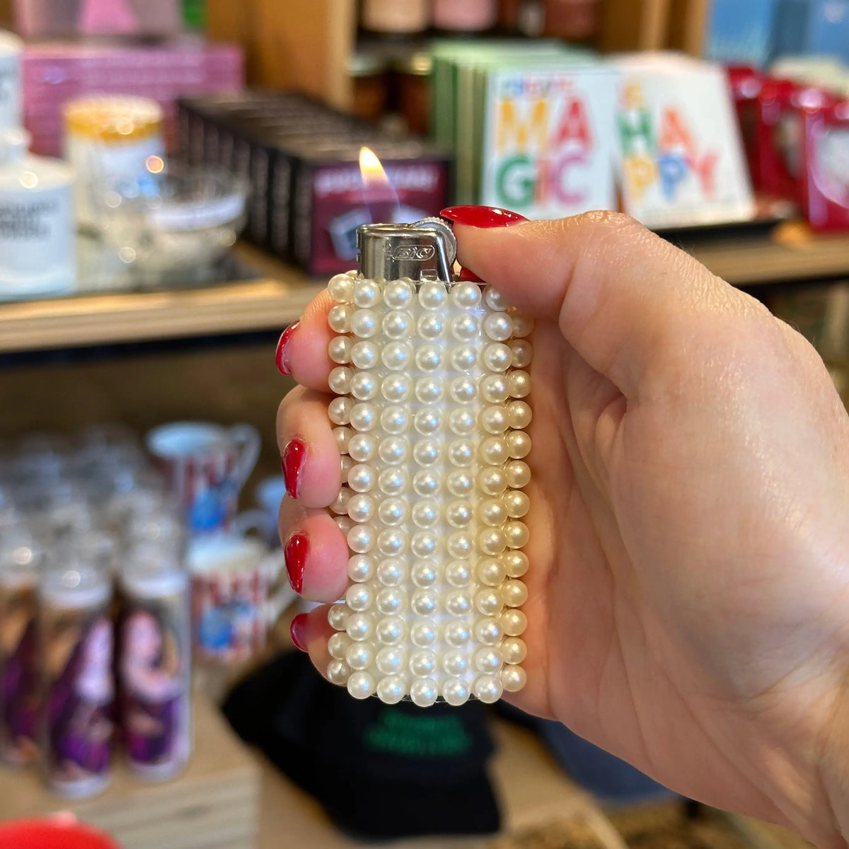 Pearl Bling Lighter | Friends Nyc Brooklyn Ny
