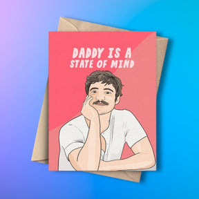 Pedro Pascal Daddy Is a State Of Mind Greeting Card Daddy -