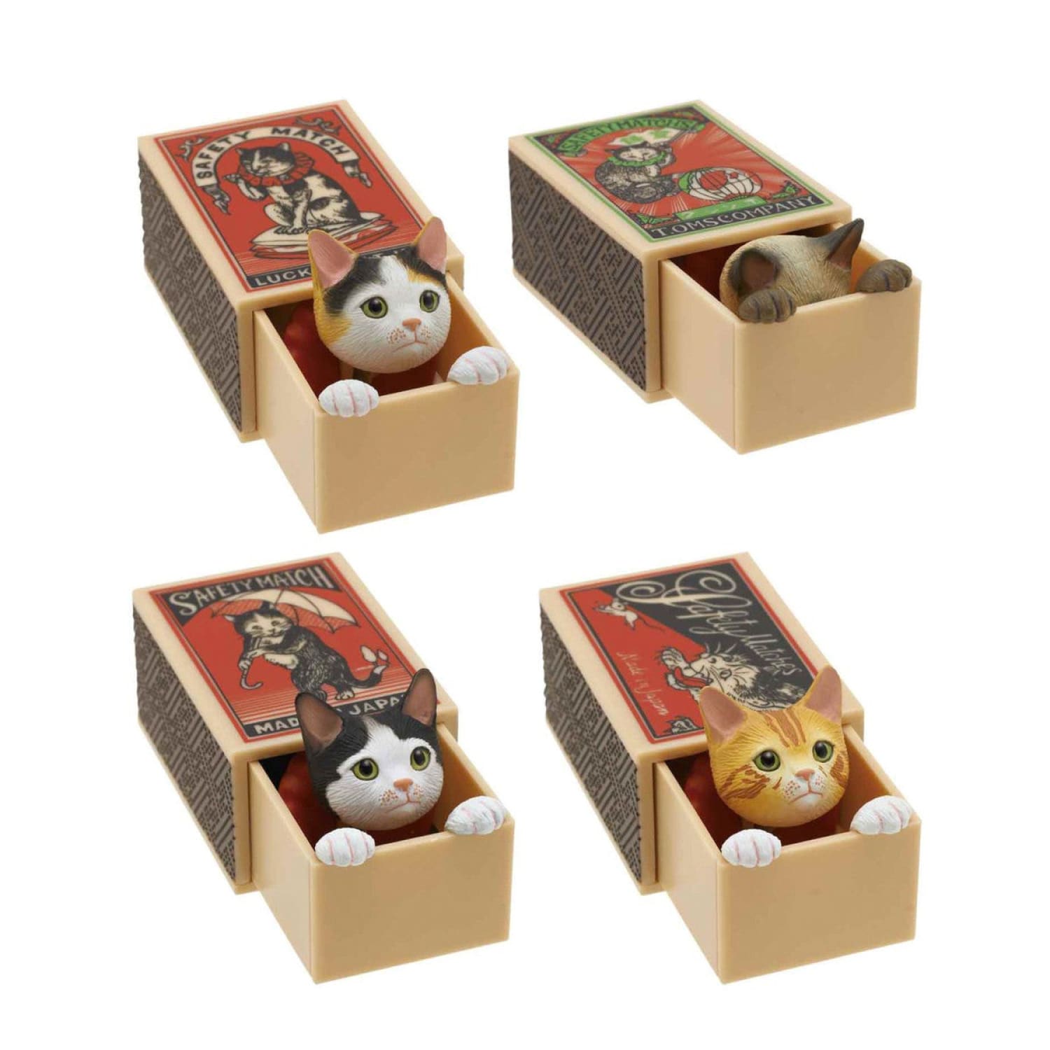 Cat Peek Matchbox - Japanese Blind Box Box - Cat - Lover - 